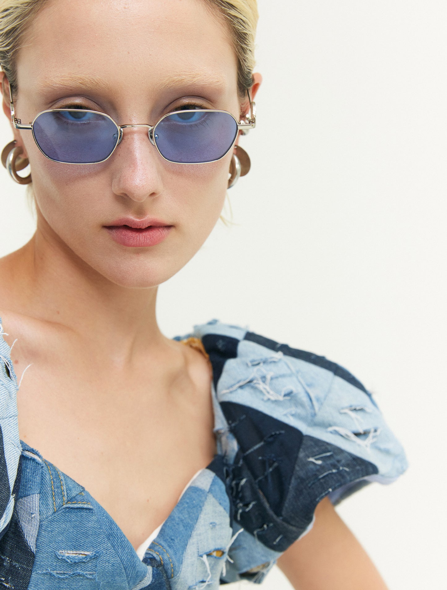 Mattie - Silver / Blue