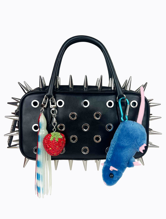 Plush Rat Charm - Blue