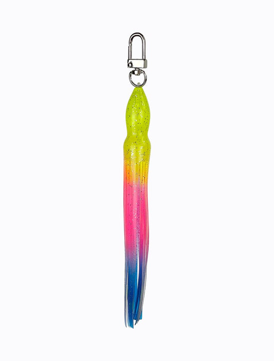 Squid Lure Keychain - Rainbow