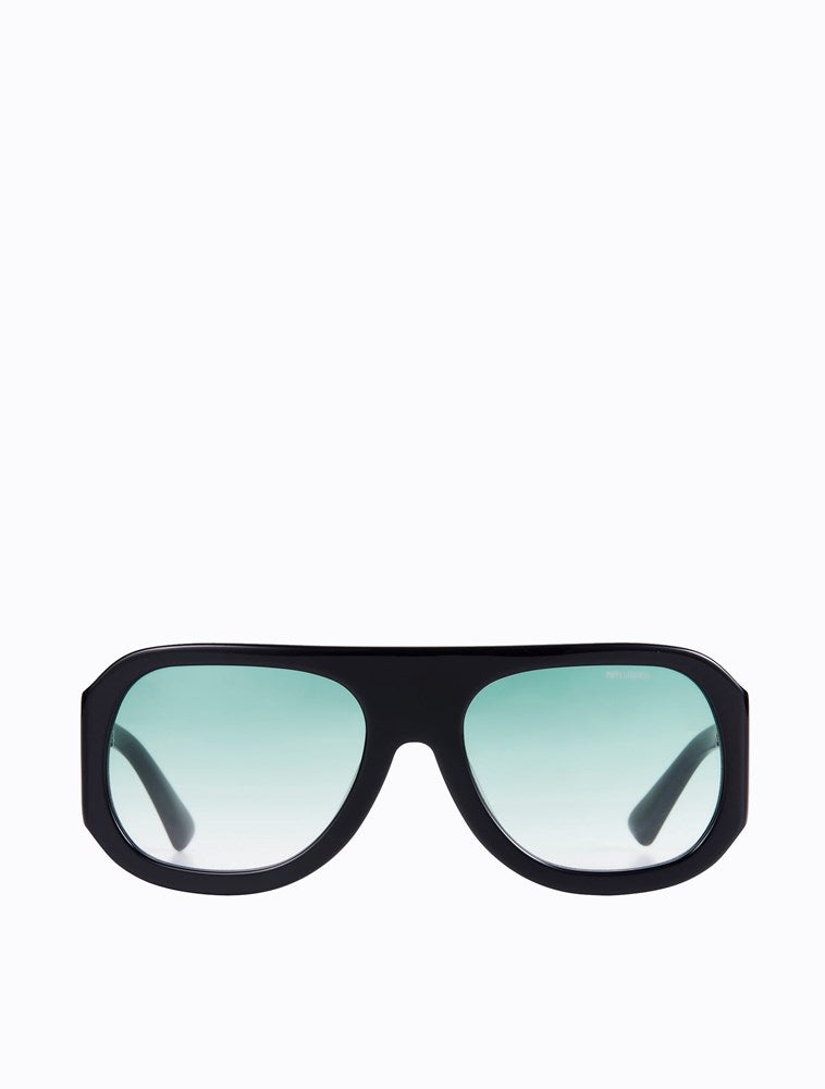 Spruce Aviators - Black/Green Gradient