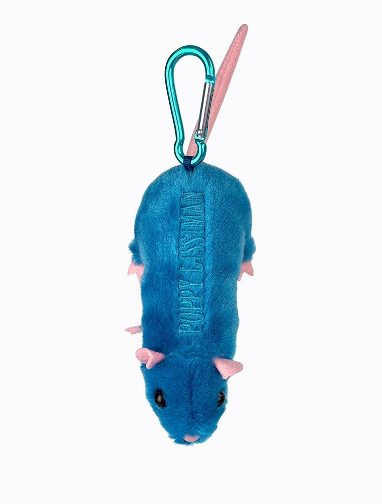 Plush Rat Charm - Blue