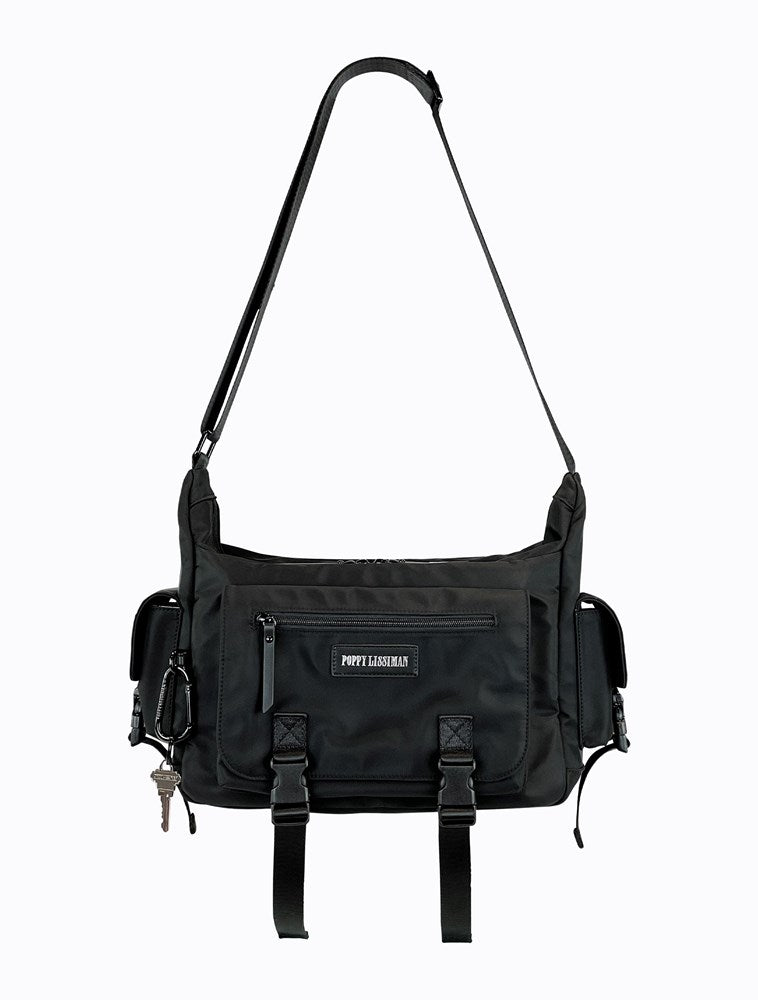 Shingo Laptop Bag - Black / Sky Blue