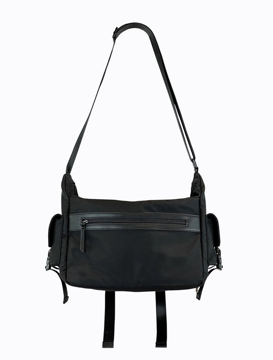 Shingo Laptop Bag - Black / Sky Blue