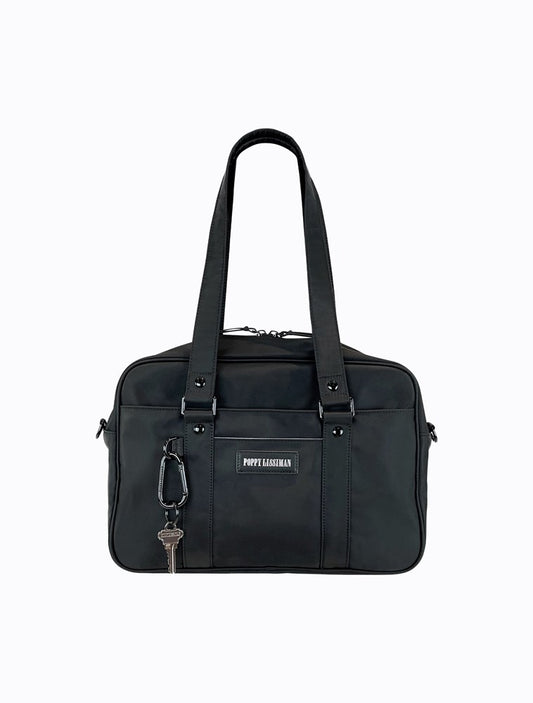 Koko Laptop Bag - Black / Sky Blue