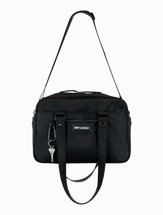 Koko Laptop Bag - Black / Sky Blue