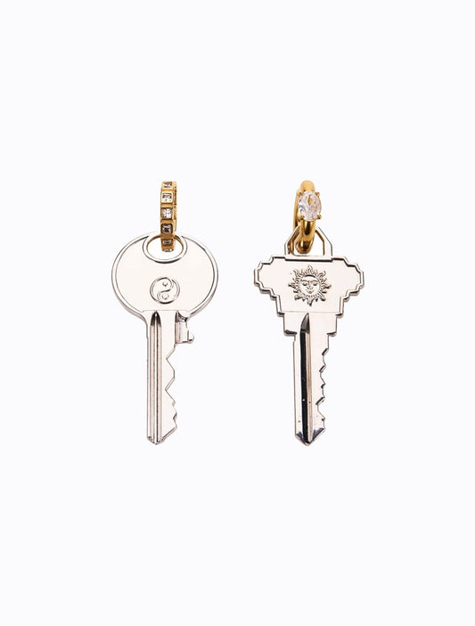 Unlock Earrings - Gold / Silver