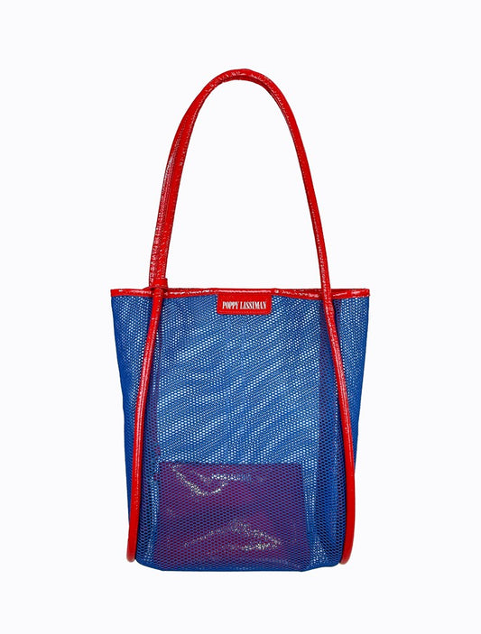 Nana Net Tote - Blue / Cherry