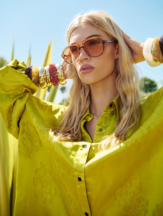 Shatsu Shirt - Guac / Choc