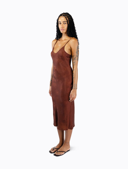 Starling Reversible Slip Dress - Guac / Choc