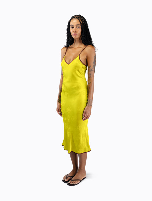 Starling Reversible Slip Dress - Guac / Choc