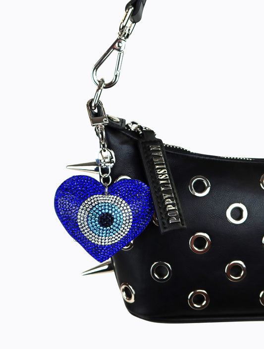 Evil Eye Heart Keychain