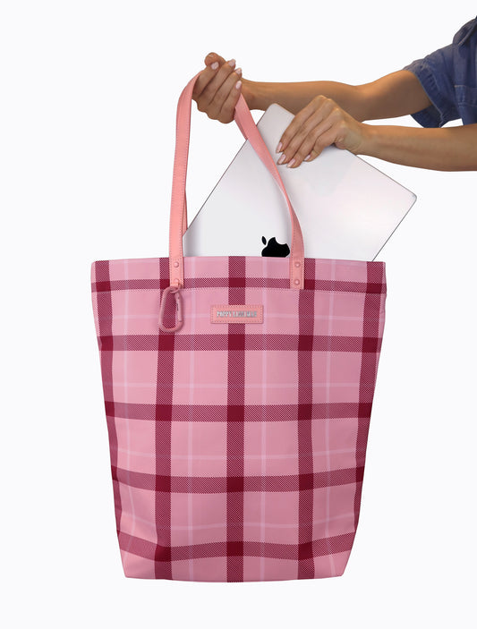 Tarnation Tote - Pink Tartan