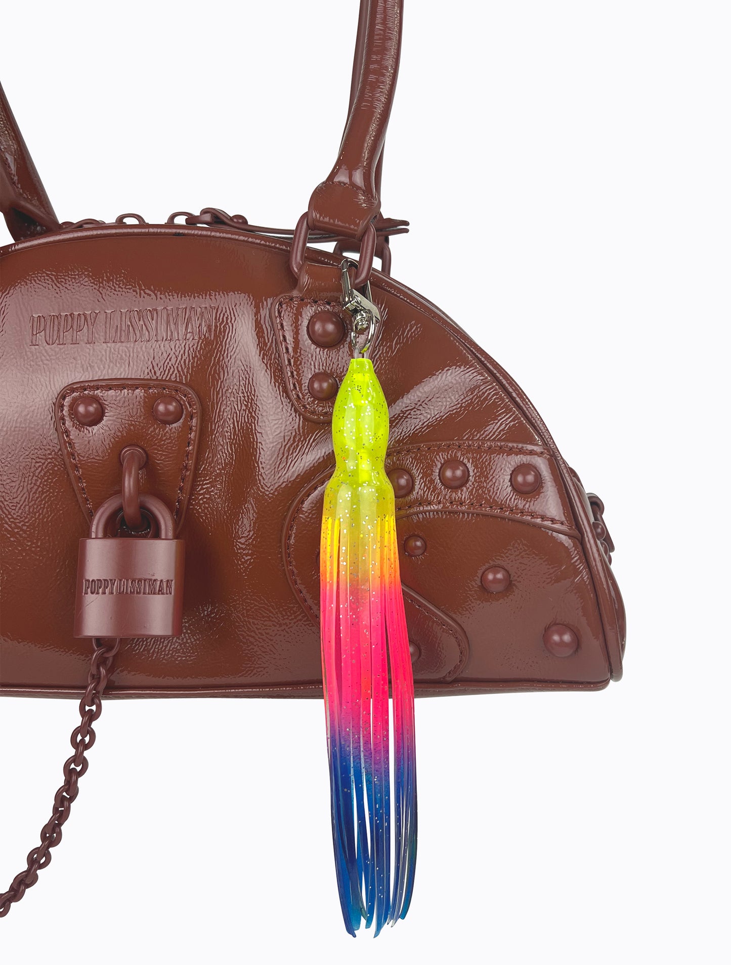 Squid Lure Keychain - Rainbow