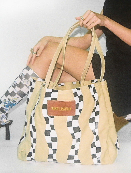 Polanco Tote - Taxi Squiggle Sand