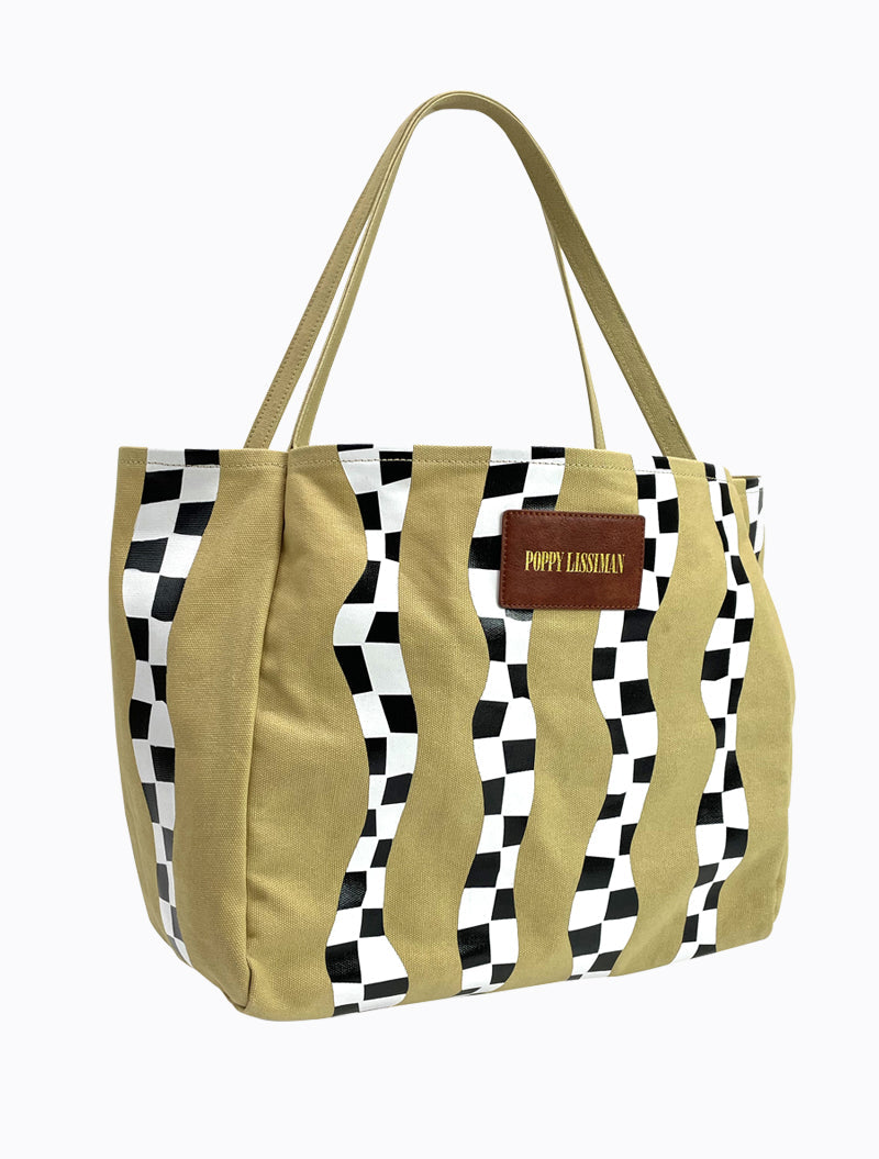 Polanco Tote - Taxi Squiggle Sand