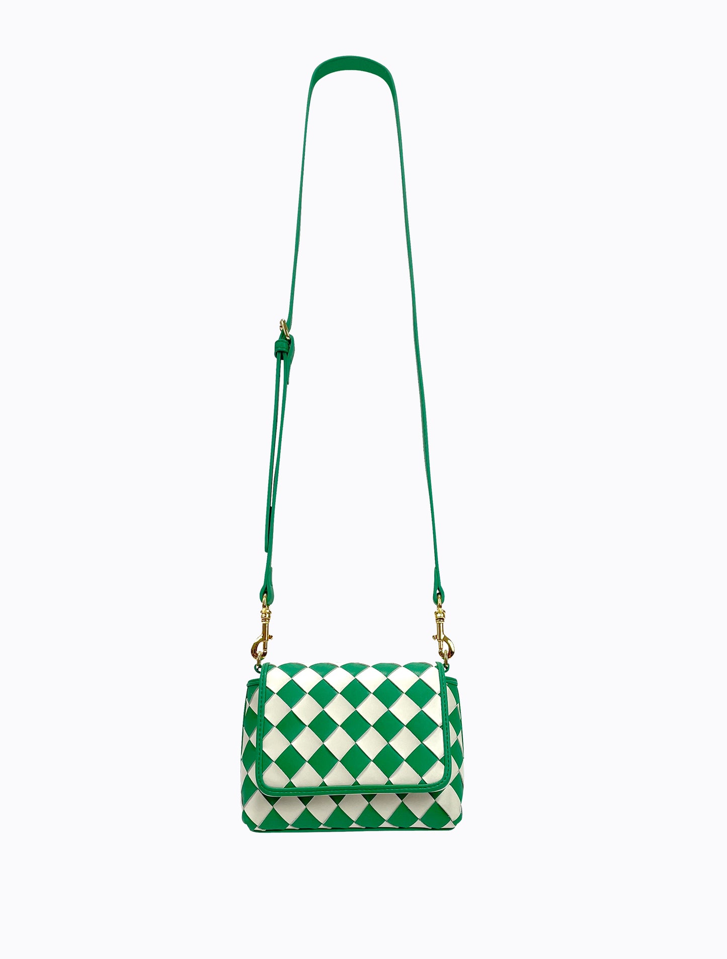 Harlequin Bag - Green / Blanc